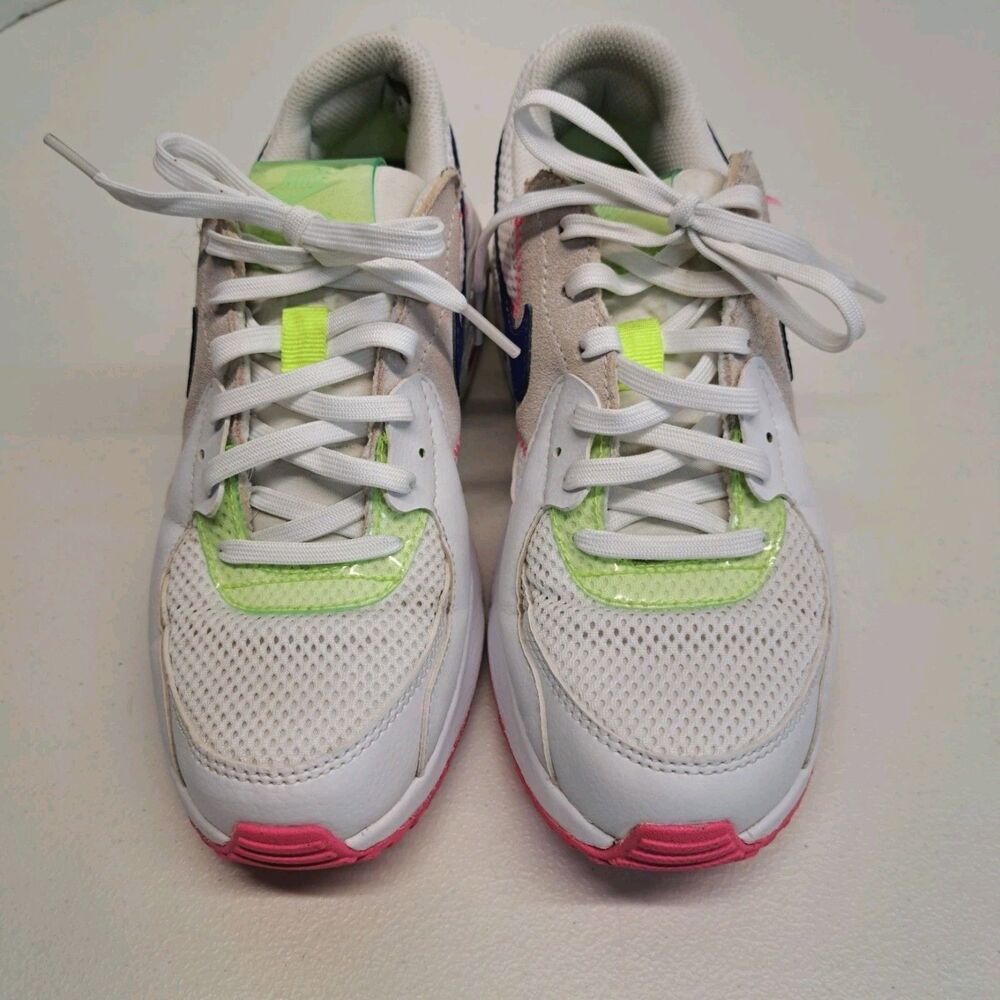 Nike Air Max Excee DD2955-100 Women's Size US 6 White Indigo Pink Running Shoes